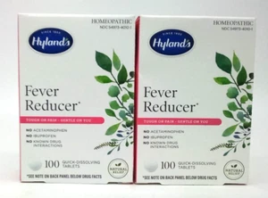 Hyland's Fever Reducer Homeopathic 2-PACK 100 Tablets each NEW - Picture 1 of 2