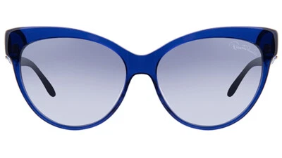 Roberto Cavalli Naos 922S-A Azul 92B Plástico Ojo de Gato Gafas de Sol Marco 58-15-135 Foto 1 de 3