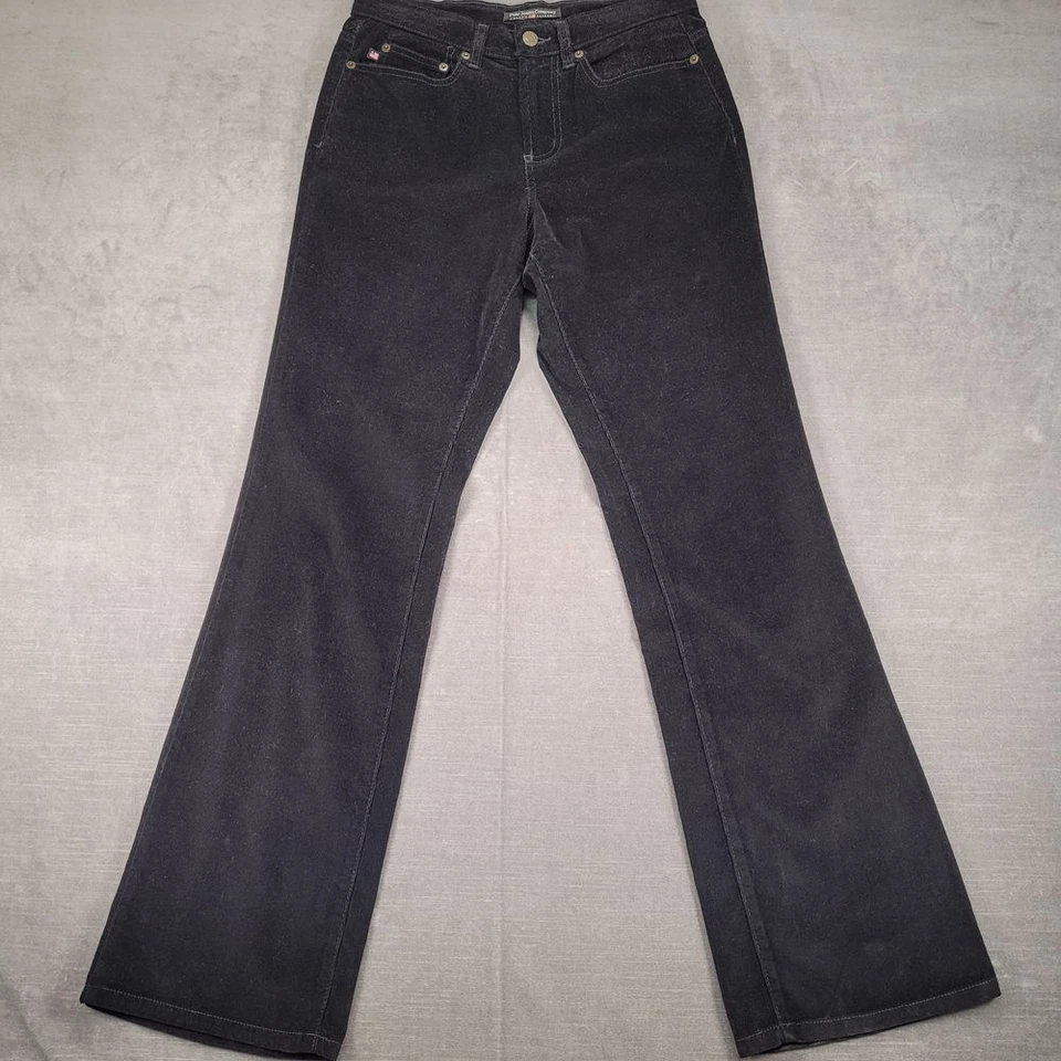 Pantalones Polo Ralph Lauren Negro Pana Corte Bota Para Mujer Clásicos Informales Talla 2 Foto 1 de 4