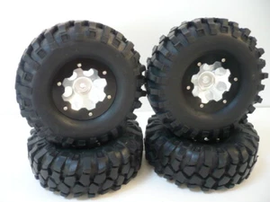 4 Pcs 1.9 Aolly Wheels w/ 108mm tires for 1/10 Crawler Aixal SCX10 Jeep D90 D110 - Picture 1 of 5