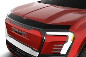 AVS For 2024 GMC Sierra EV Aeroskin Low Profile Acrylic Hood Shield - Smoke - Picture 1 of 4