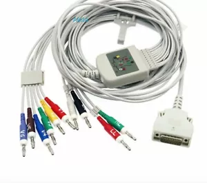 Mortara ELI 150 ELI 200 ELI 350 ECG Cable 10leads AHA Banana4.0 Compatible - Picture 1 of 2