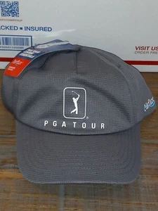 Nagelneu! PGA Tour Airflux Mesh verstellbare Golfmütze Kappe, grau - KOSTENLOSER VERSAND, NEU MIT ETIKETT! - Bild 1 von 3