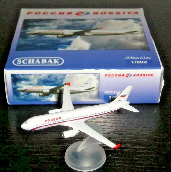 ROSSIYA  . A320. Schabak / Schuco. Scale 1:600 .Diecast Model .Boxed with Stand. — 第 1/2 张图片