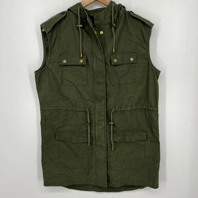 Banana Republic Anorak жилет куртка мужская S оливковый полный молнии карманы тактический - Изображение 1 из 4