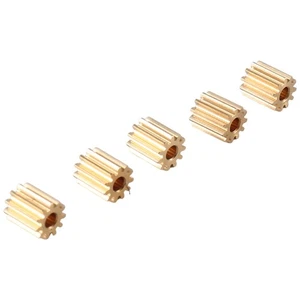 5 PièCes Laiton 11T Pignon Moteur Gear pour TRX4M 1/18 RC Crawler Car Upgr6274 - Foto 1 di 7