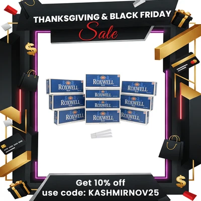 Roxwell Cigarette Tubes King Size 2000 CT 10 Boxes of 200 RYO Tubes Smooth Draw - Image 1 of 4