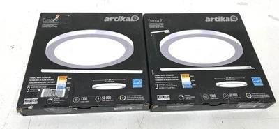 LOTE DE 2 Artika Europa 9 pulgadas Luz empotrada LED 3 CCT blanca nueva Foto 1 de 2