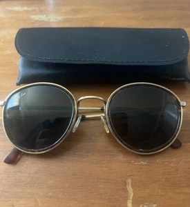 VINTAGE B&L RAY-BAN ARISTA ROUND LENNON GLASS SUNGLASSES USA - Picture 1 of 3