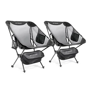 Camping Beach Chairs 2 Pack,Compact Backpacking Chairs,Full Breathable - Picture 1 of 7