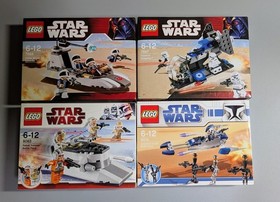 LEGO Star Wars 4-piece set (#7667 + 7668 + 8083 + 8015)