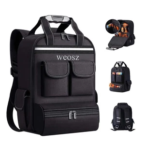 Tool Backpack for Men 18 Inch Heavy Duty Waterproof Multiple Pockets Tool Bag... - Bild 1 von 7