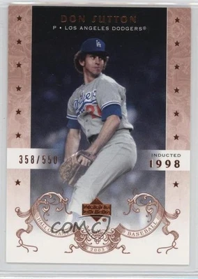 2005 Upper Deck Hall of Fame /550 Don Sutton #19 HOF - Image 1 of 2