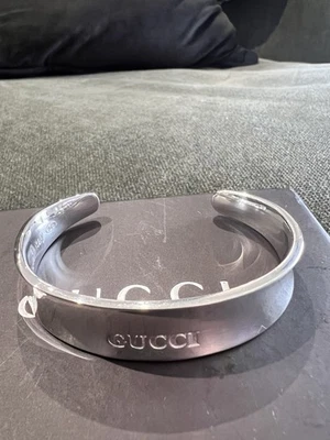 Gucci Style Cuff Bracelet Sterling Silver 925 In Box - Image 1 of 4