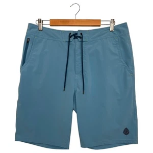Stio pantaloncino uomo 36 blu boardshort ibrido nuoto elasticizzato coulisse tasche spiaggia - Foto 1 di 15