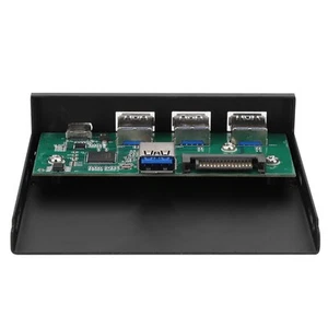 3-Port USB3.0 + 1 Port USB3.1 TypE C Interface Expansion Card Panel Black FY - Afbeelding 1 van 7