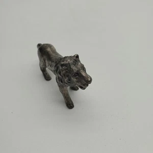 Vintage Roaring Lion Pewter Figurine - Picture 1 of 7