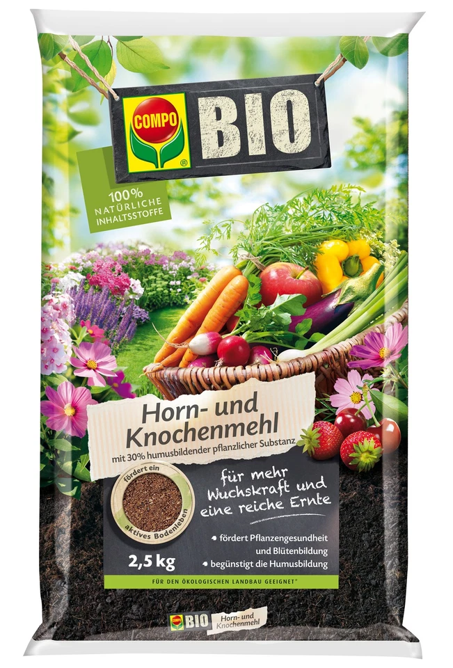 COMPO BIO Horn- und Knochenmehl 2,5 kg - Bild 1 von 1