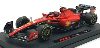 Burago 1/18 Scale 18-16812 - F1 Ferrari SF-23 2023 C.Sainz #55 - Image 1 of 4