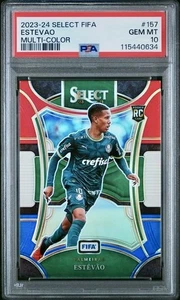 2023 Select FIFA - Estevao RC Multi Color Prizm Rookie PSA 10 Chelsea Low Pop! - Bild 1 von 2