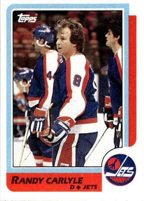1986-87 Topps #144 Randy Carlyle - Image 1 of 2