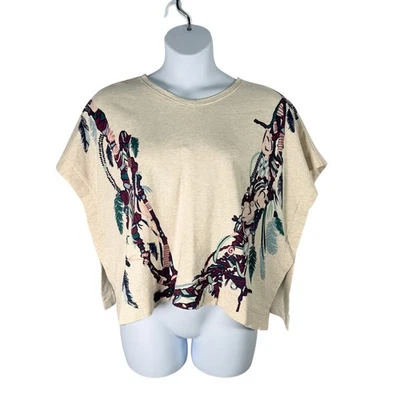 Pandora The World of Avatar Batwing Top Womens Large XL Cotton Heather Feathers - Image 1 of 4