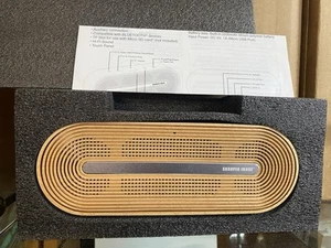 NIB Sharper Image Beechwood Wireless Speaker Modern Minimalist Hipster - Picture 1 of 12