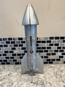 Vintage Astro Mfg Rocket Space Ship Mechanical Coin Bank 1957 Berzac Creation - Picture 1 of 9