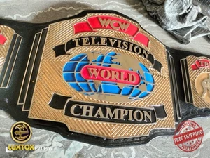WCW Television World Championship belt replica real leather - Picture 1 of 3