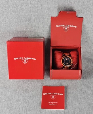 SWISS LEGEND WATCH NEPTUNE 10ATM/300FT STAINLESS STEEL SAPPHIRE CRYSTAL NEW - Image 1 of 4