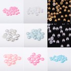 Pack Flat back AB Pearl 2-12mm Craft Card Embellishment Jewellery Making