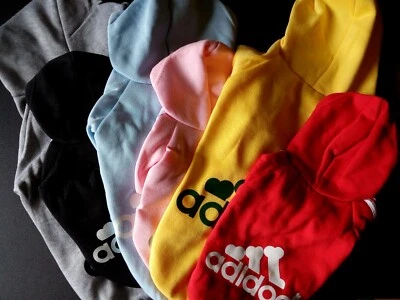 Hundepullover Schmaler ca 23 cm, 30 cm, 35 cm RL Adidog Hoodie Kapuzenpullover - Bild 1 von 4