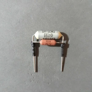 TREBLE BLEED "MONDO" 680pF RUSSIAN Paper in Oil cap 150K DALE MetalFilm res - Bild 1 von 2