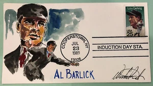 Umpire Al Barlick 1989 Wild Horse Cachet ARTIST PROOF 🔥 Sc 2417 25c Lou Gehrig - Picture 1 of 5