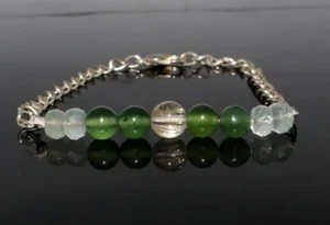 Pulsera con cuentas de múltiples piedras preciosas de plata alemana uso para artículo de regalo pulsera de piedras preciosas - Imagen 1 de 3
