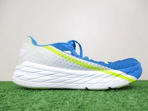 Hoka Rocket X Shoes Womens 6.5 White Diva Blue Road Race Jogging Trainer Support - Picture 1 of 15