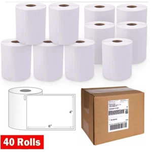 40 Rollos 4x6 Envío Térmico Directo Etiquetas Franqueo Compatible Dymo 4XL 1744907 - Imagen 1 de 6