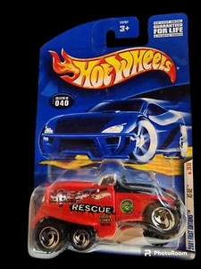 2001 Hot Wheels First Editions Red XS-IVE Cab Rotates Card #040 - Picture 1 of 7