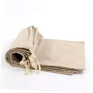 5 Pack Large Size Homemade Bread Bags Linen Bag Reusable Food Storage - Picture 1 of 6