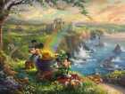 Thomas Kinkade Mickey and Minnie in Ireland Publisher's Proof on Paper 24x18
