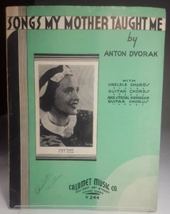 Songs My Mother Taught Me Anton Dvorak 1935 Sheet Music Calumet Scarce - Picture 1 of 4
