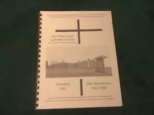 Iglesia Luterana Nuestro Señor Resucitado 1981 - Directorio ilustrado de Burton, Michigan ~ #633 - Imagen 1 de 6