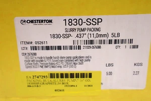 CHESTERTON 1830-SSP SLURRY PUMP PACKING 0.437 11,0mm 5LB STOCK #1111A - Picture 1 of 2