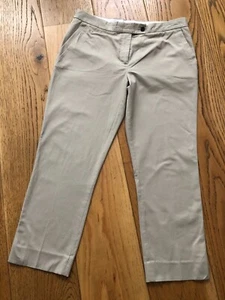 JOSEPH WOMEN'S QUENTIN BEIGE SAND CHINO REGULAR STRAIGHT TROUSERS EU 40, UK 12 - Picture 1 of 17