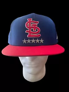 New Era St. Louis Cardinals 5 Stars 59FIFTY Fitted Cap Mütze Royal Blau Neu ohne Etikett - Bild 1 von 4