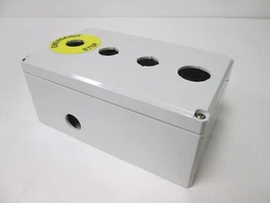 Hoffman Q4PBPCDM Pushbutton Enclosure, 200mm x 120mm x 87mm, *5 Holes* - Picture 1 of 4