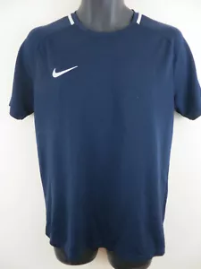 T-Shirt Herren Nike Fußball Jersey Top T-Shirt Dri-Fit marineblau groß L - Bild 1 von 4