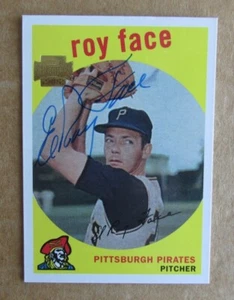2002 TOPPS ARCHIVES BASEBALL ROY FACE #64 AUTOGRAPH SIGNED CARD PIRATES - Picture 1 of 1