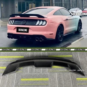 For Ford Mustang 15-17 Carbon Fiber GT500 Style Double Layer Rear Spoiler Wing - Picture 1 of 16