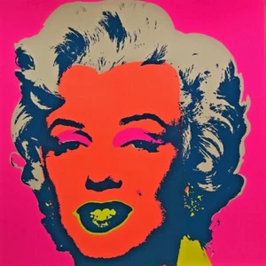 XL original Farbsiebdruck Andy Warhol (After) "Marilyn Monroe" Stempelsignatur - Bild 1 von 7